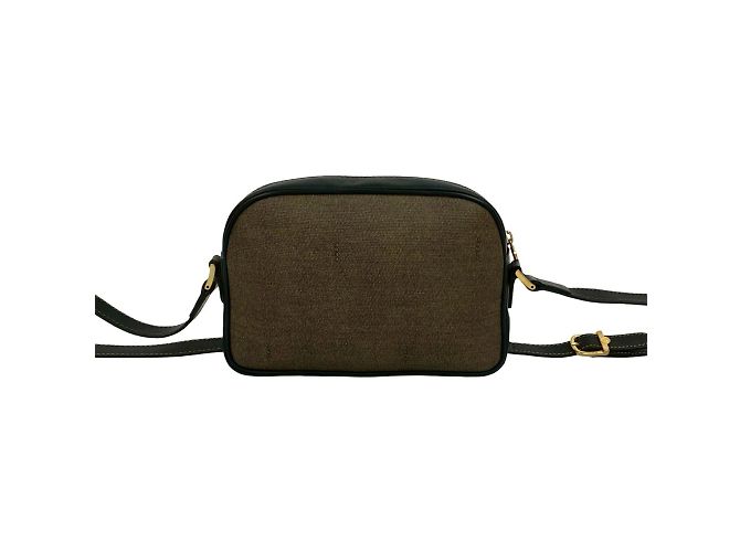 Borsa a spalla mini in pelle con motivo logo FF di Fendi - vista 3