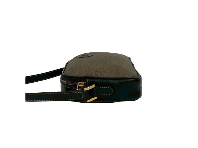 Borsa a spalla mini in pelle con motivo logo FF di Fendi - vista 5