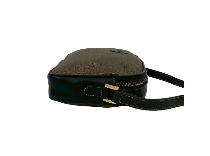 Borsa a spalla mini in pelle con motivo logo FF di Fendi - vista 6