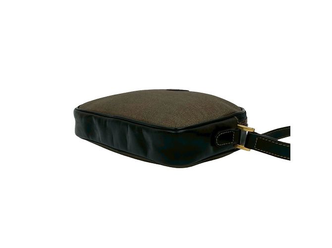 Borsa a spalla mini in pelle con motivo logo FF di Fendi - vista 8