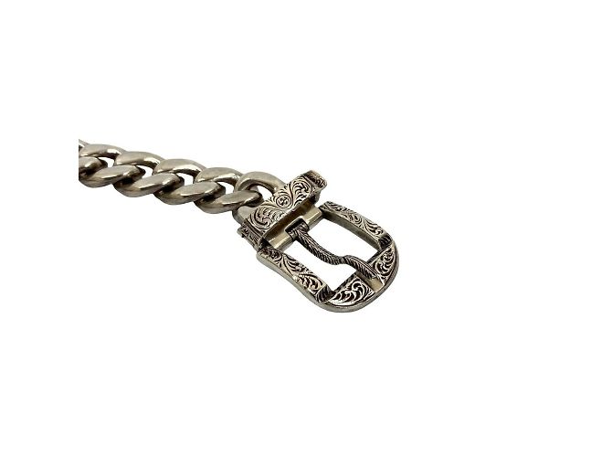 Colar de corrente com cabeça de gato arabesco GUCCI Prata - vista 4