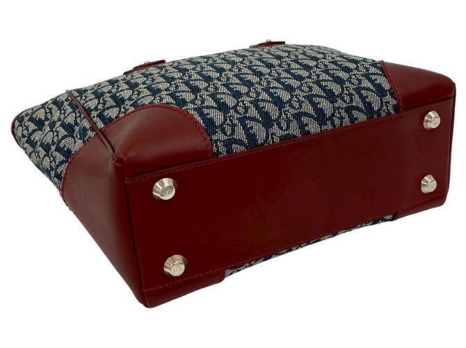 Tote Bag mit Trotter-Muster von Christian Dior Bordeaux Marineblau - Ansicht 6