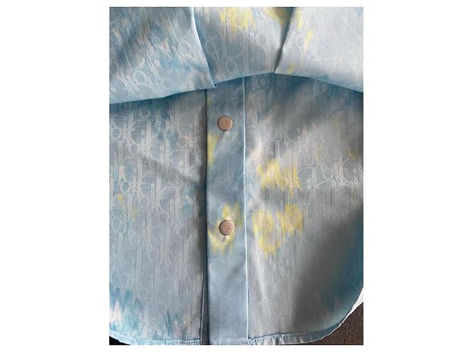 T-shirt Baby Dior Monogramme Turquoise - vue 9