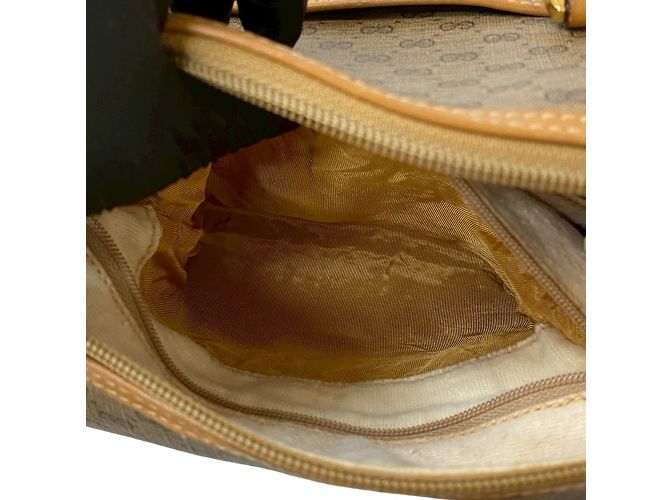 Bolsa de couro com logo GG micro antigo da Gucci Marrom - vista 10