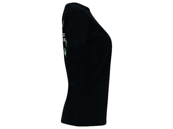 Off White Camiseta de algodón negro con flechas impresas Off-White Tape - vista 3