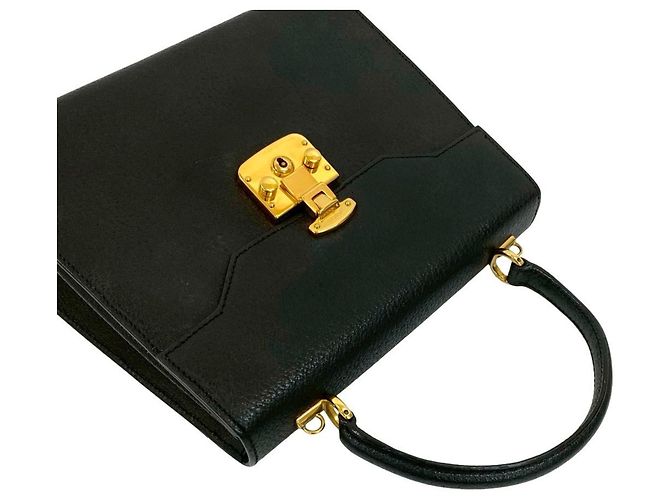 Borsa in pelle Ladylock Old Gucci Nero - vista 4