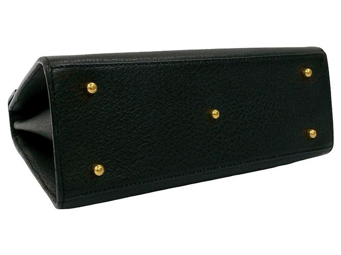 Borsa in pelle Ladylock Old Gucci Nero - vista 7
