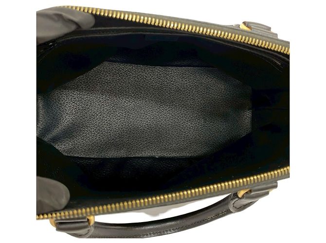 Céline CELINE Macadam Blason Triomphe Lederhandtasche Braun Schwarz - Ansicht 9