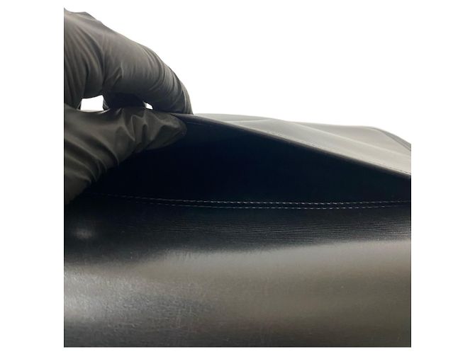 Céline Borsa a spalla in pelle di vitello nera Celine Nero - vista 10