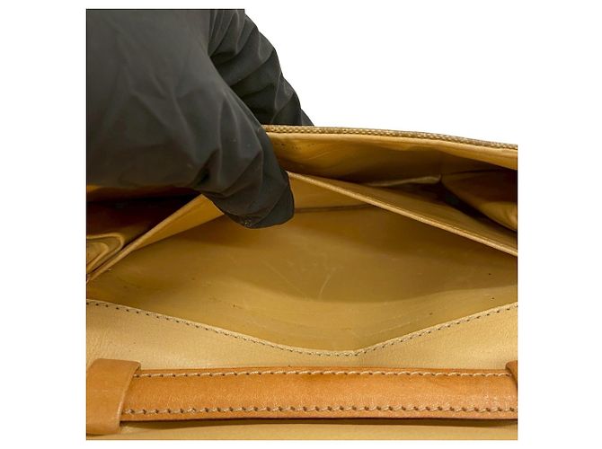 Céline Borsa a spalla mini in pelle Blason Triomphe di Celine Marrone - vista 10