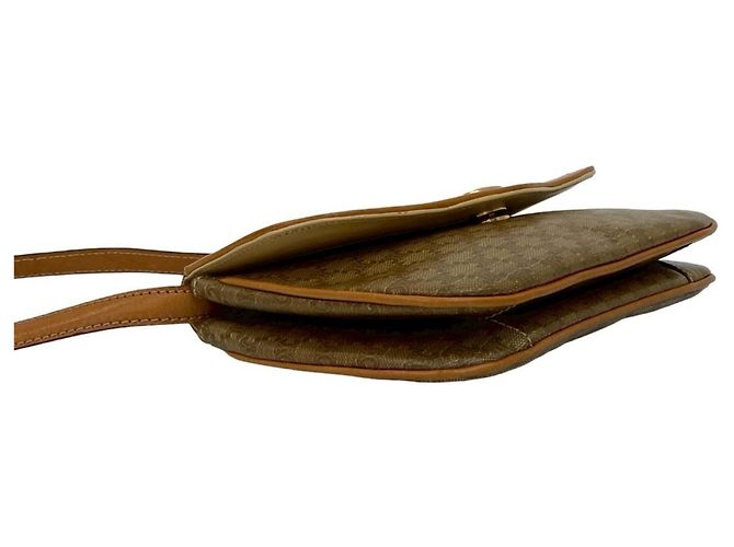 Céline Borsa a spalla mini in pelle Blason Triomphe di Celine Marrone - vista 7