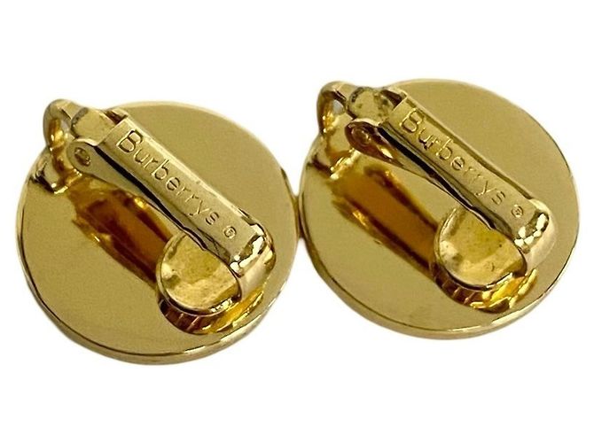 Orecchini a clip con logo del cavallo in ombra Burberry D'oro - vista 5