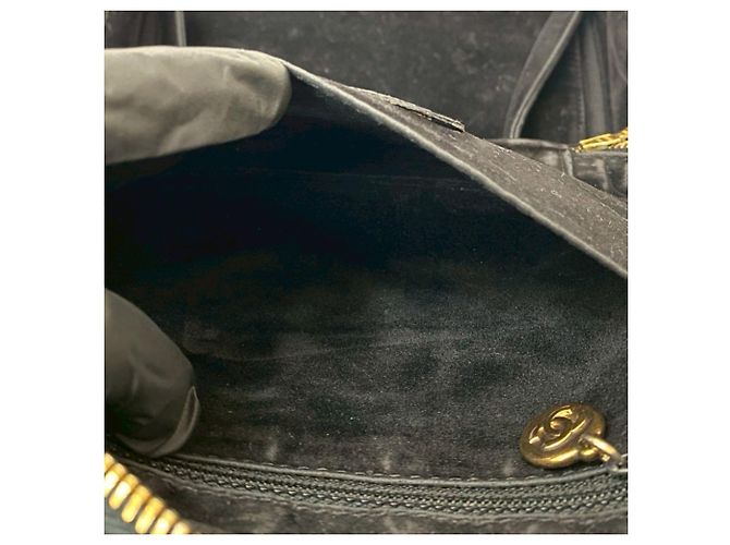 Borsa a spalla 2 in 1 in pelle caviar opaca Chanel Coco Mark Nero - vista 10