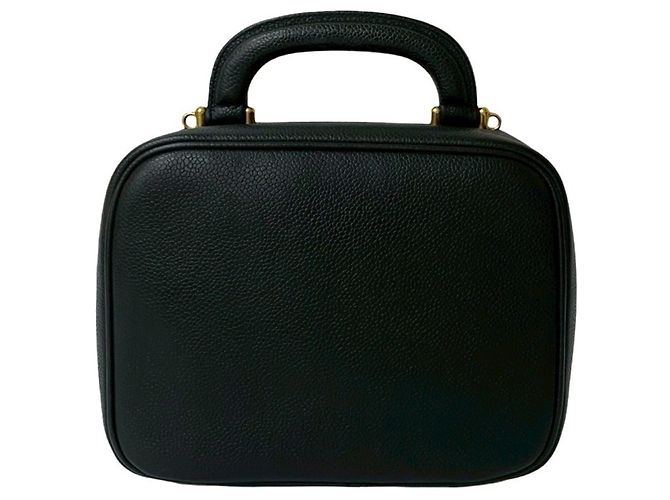 Borsa a spalla 2 in 1 in pelle caviar opaca Chanel Coco Mark Nero - vista 3