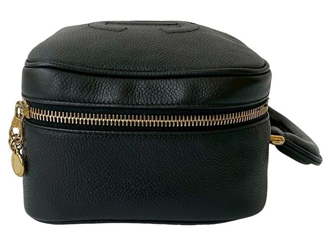 Borsa a spalla 2 in 1 in pelle caviar opaca Chanel Coco Mark Nero - vista 6