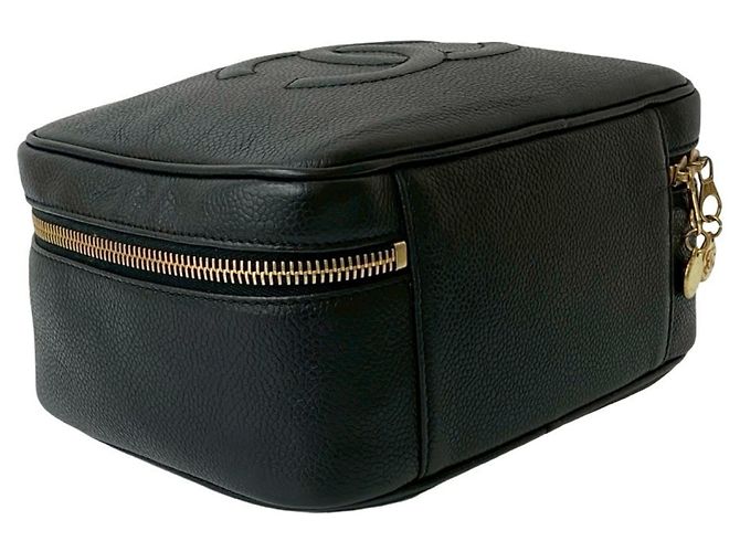 Borsa a spalla 2 in 1 in pelle caviar opaca Chanel Coco Mark Nero - vista 7
