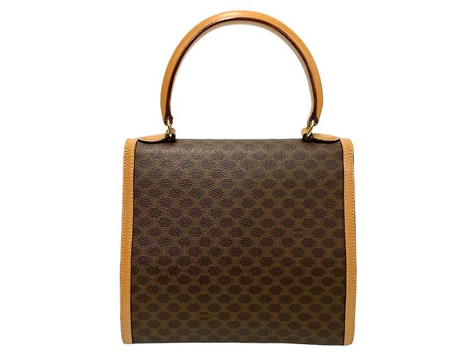 Céline Borsa a mano Celine Macadam Blason Triomphe Marrone Beige - vista 4