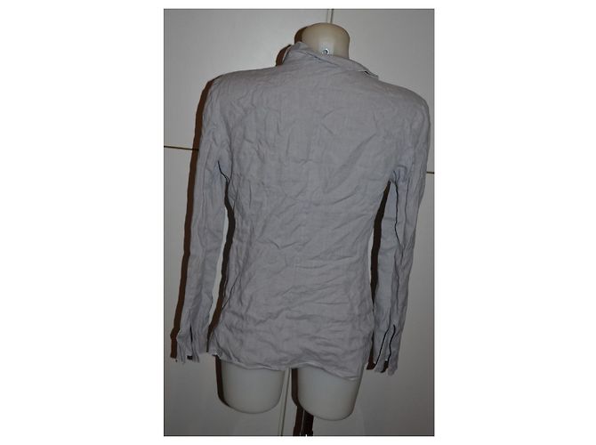 Armani Jacke aus Leinen grau Größe 42 - Ansicht 3