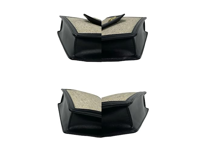 Céline Borsa a Spalla Triomphe Chain di CELINE Nero Crudo - vista 6