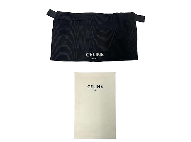 Céline Borsa a Spalla Triomphe Chain di CELINE Nero Crudo - vista 9