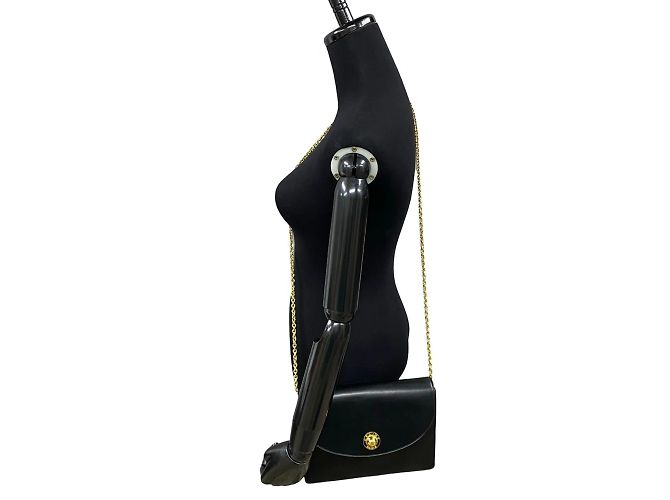 Céline Mini borsa a spalla in pelle nera Celine Nero - vista 2