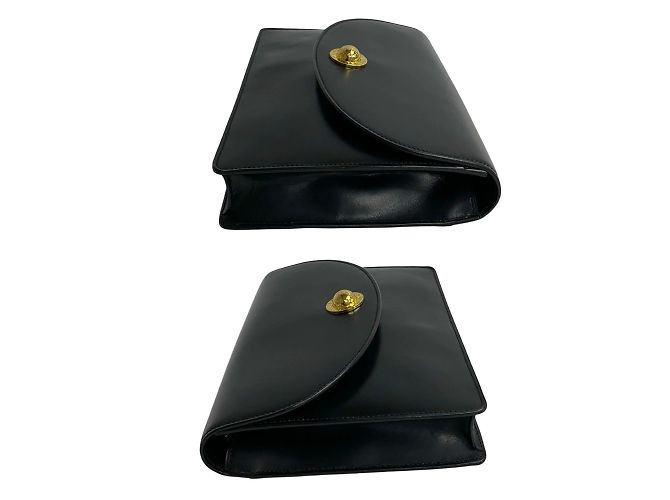 Céline Mini borsa a spalla in pelle nera Celine Nero - vista 5