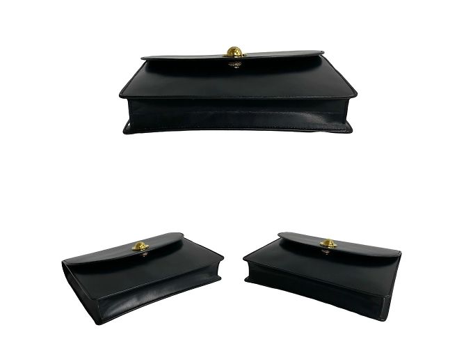 Céline Mini borsa a spalla in pelle nera Celine Nero - vista 6