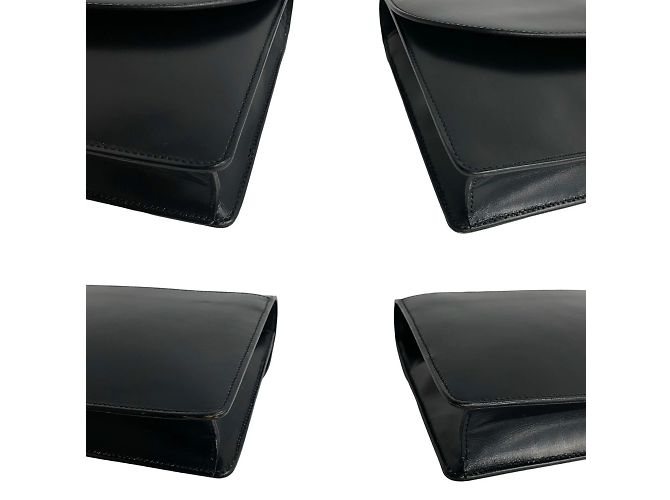 Céline Mini borsa a spalla in pelle nera Celine Nero - vista 7