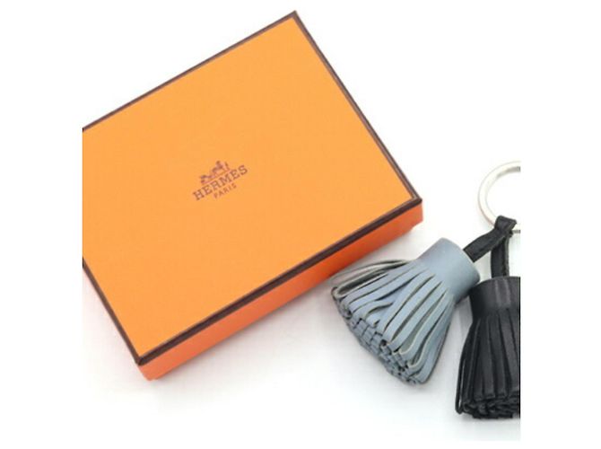 Ring Portachiavi Hermès Carmen Unodos Anjo Miro Marrone Nero - vista 9