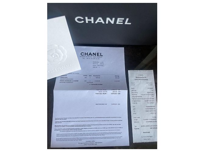 Chanel Portafoglio a Catena Rosa in Tweed con Paillettes - vista 11