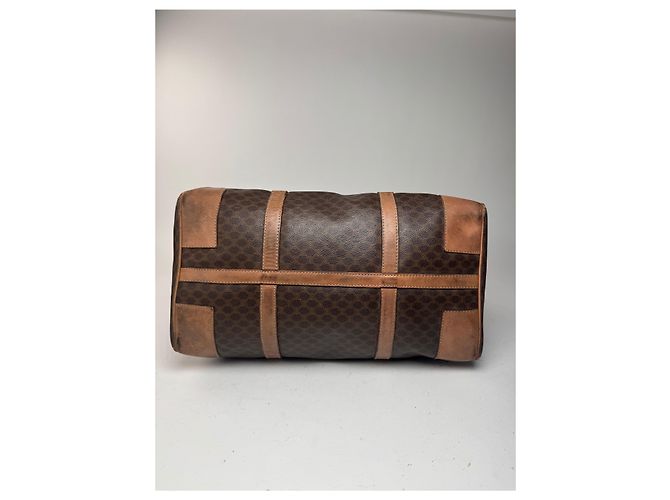 Céline Borsa da viaggio vintage Celine Paris Monogram Triomphe marrone - vista 10
