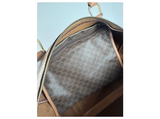 Céline Borsa da viaggio vintage Celine Paris Monogram Triomphe marrone - vista 6