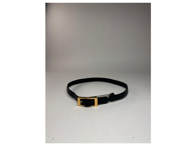 Vintage Gianni Versace Ledergürtel schwarz - Ansicht 10