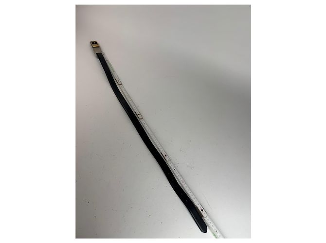 Vintage Gianni Versace Ledergürtel schwarz - Ansicht 6