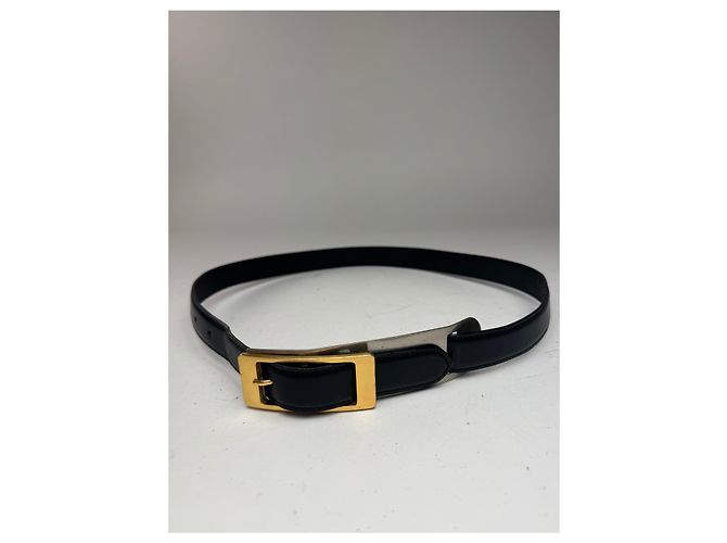 Vintage Gianni Versace Ledergürtel schwarz - Ansicht 7