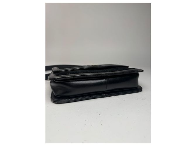 Vintage Givenchy Woll-Leder Monogramm Tasche schwarz braun - Ansicht 6