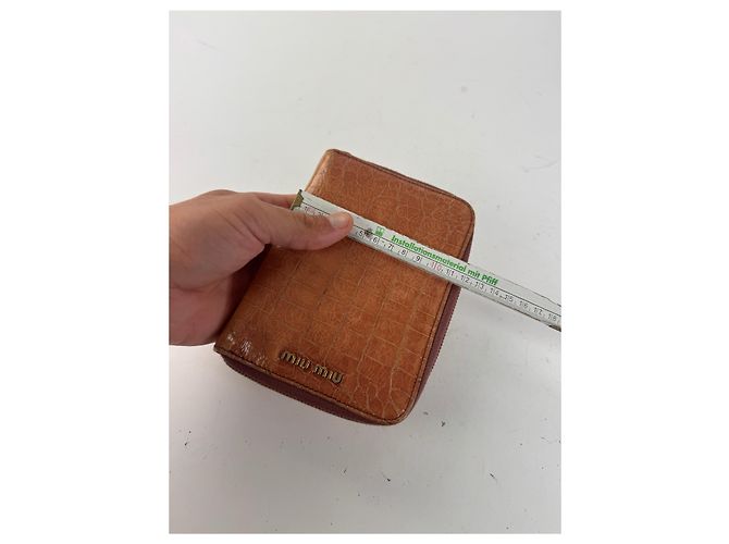 Vintage Miu Miu Leather organizer Orange - view 10