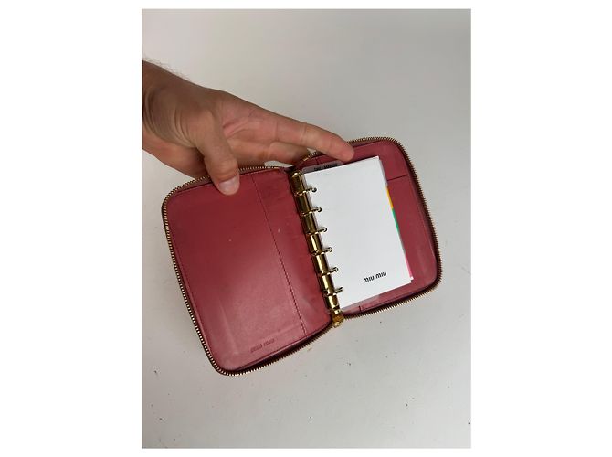 Vintage Miu Miu Leather organizer Orange - view 3