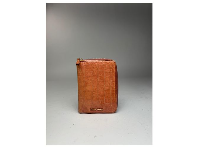 Vintage Miu Miu Leather organizer Orange - view 4