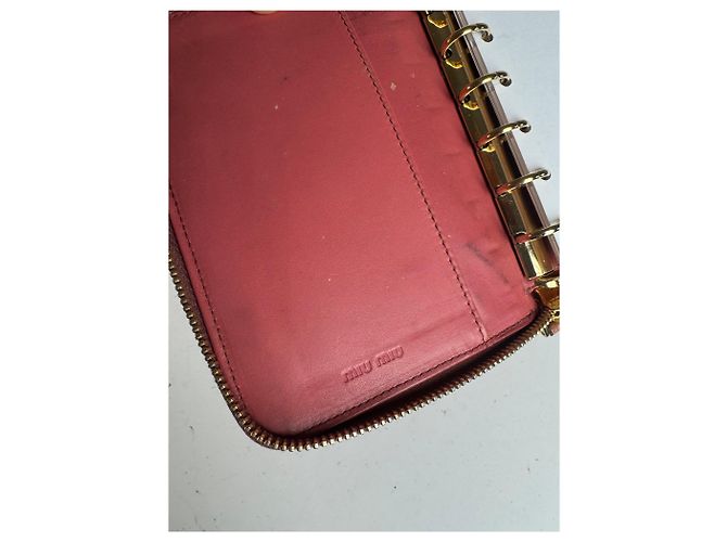 Vintage Miu Miu Leather organizer Orange - view 6