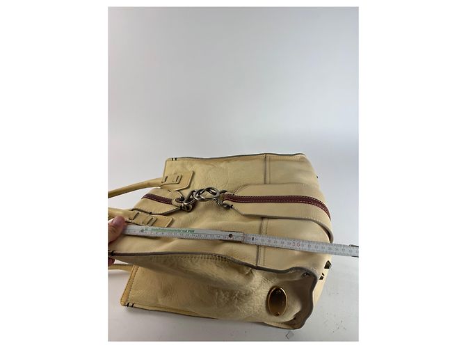 Chloé Vintage Chloe Leder Tasche beige und braun - Ansicht 11