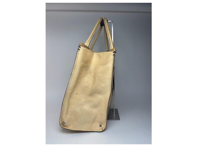 Chloé Vintage Chloe Leder Tasche beige und braun - Ansicht 7