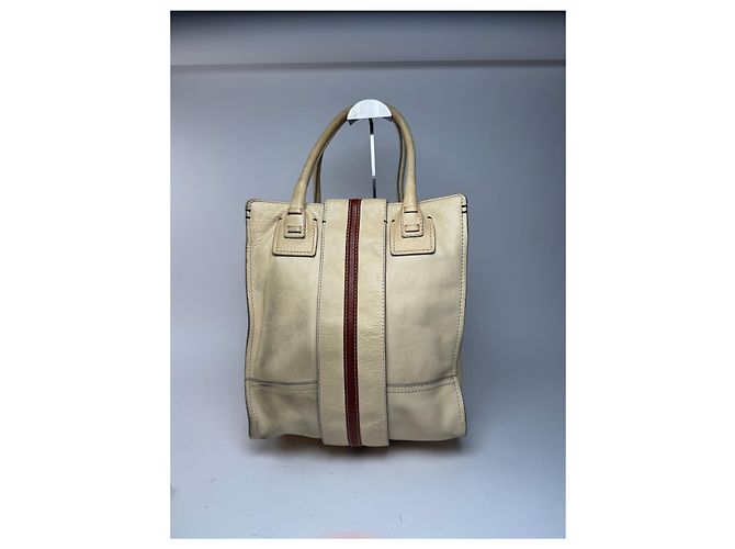 Chloé Vintage Chloe Leder Tasche beige und braun - Ansicht 8