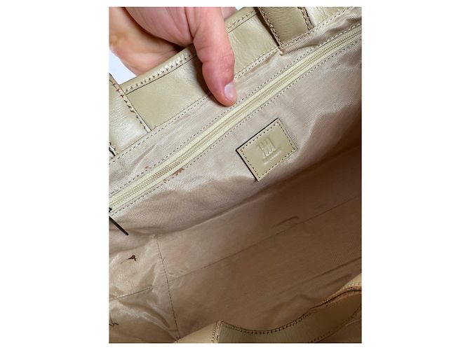 Vintage Issey Miyake Ledertasche beige - Ansicht 5