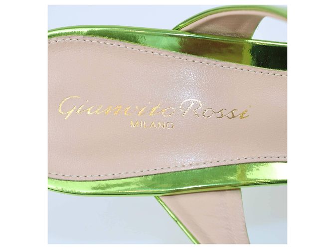 Sandali Metal Kiwi Aure di Gianvito Rossi - vista 6