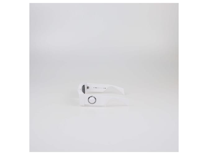 Versace White/Black Rectangular Sunglasses - view 4