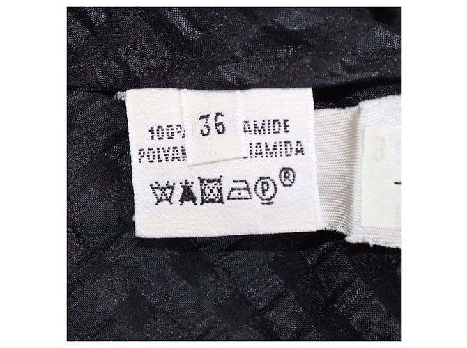 Hermès Hermes Schwarzes Karomuster Kurzarm-Minikleid - Ansicht 6