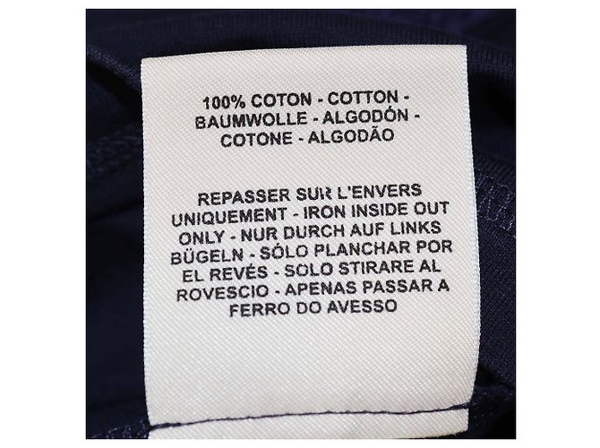 Hermès Camiseta de bolsillo bordada Chain de Ancre azul marino Hermes - vista 7