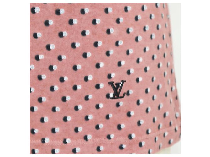 Camiseta de cuello redondo con estampado de puntos rosas Louis Vuitton - vista 5