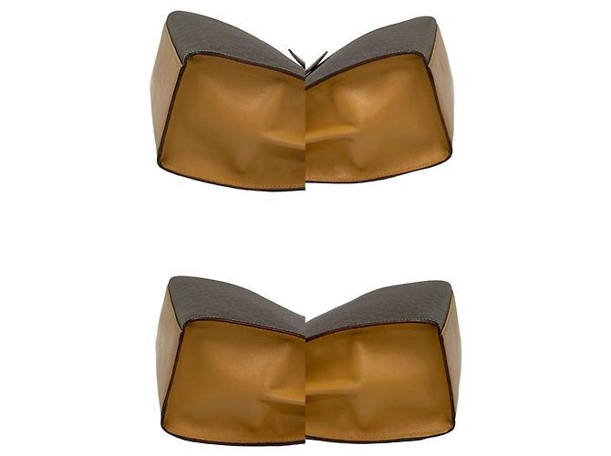 Céline Borsa a mano Celine Macadam Blason Triomphe Marrone - vista 7